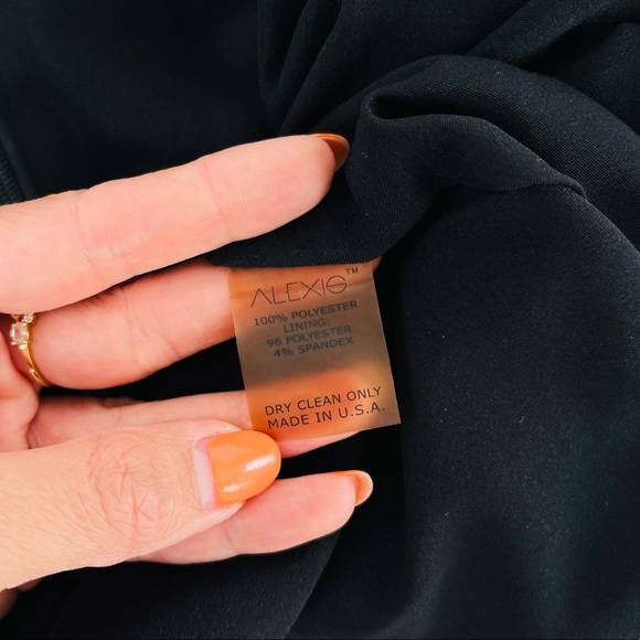 ALEXIS midi dress black white laced T-shirt dress bouffant prom formal casual - Picture 14 of 16